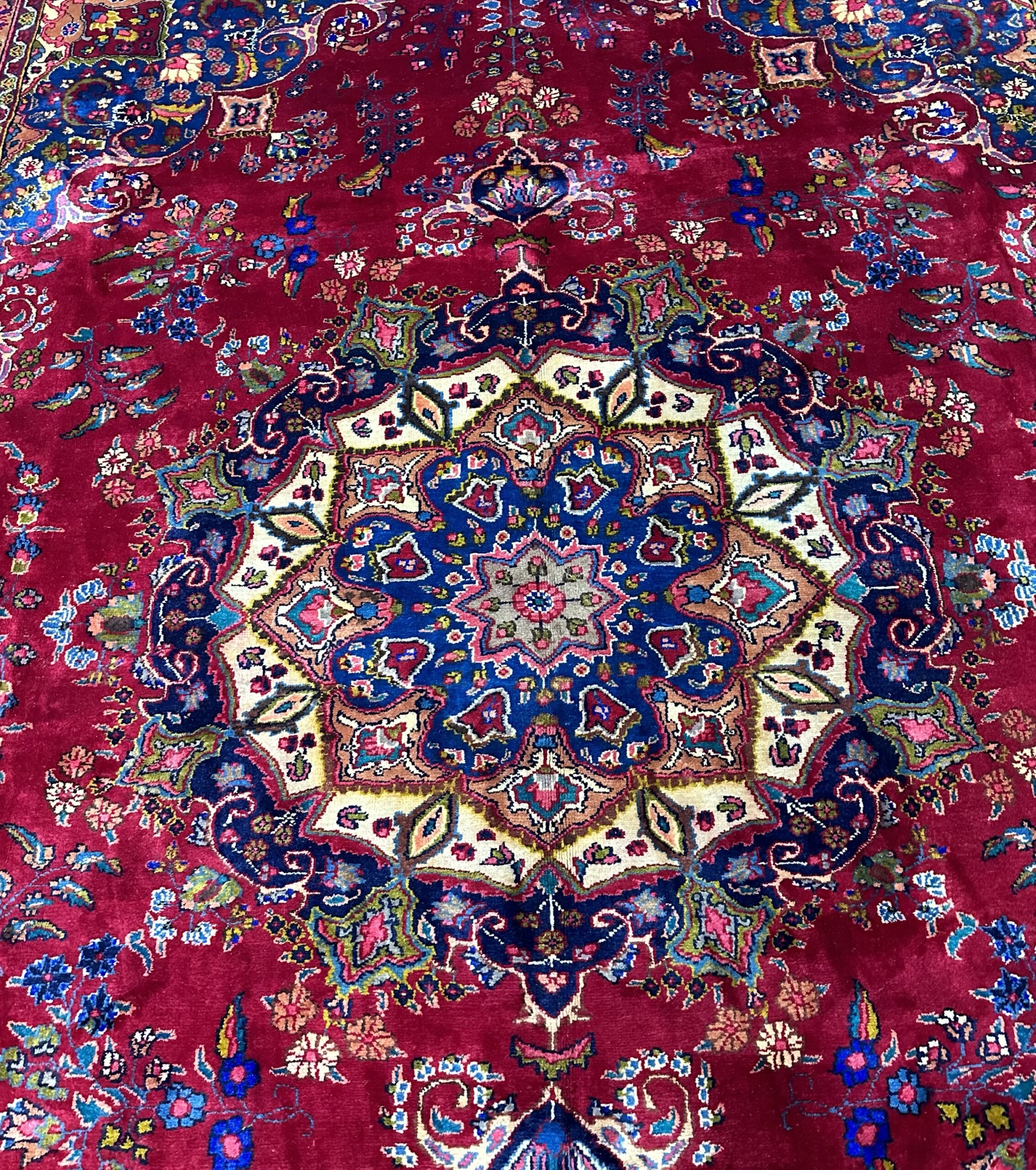 Genuine HandWoven Persian Mashad Oriental Rug 9’5” x 12’8” Monarch