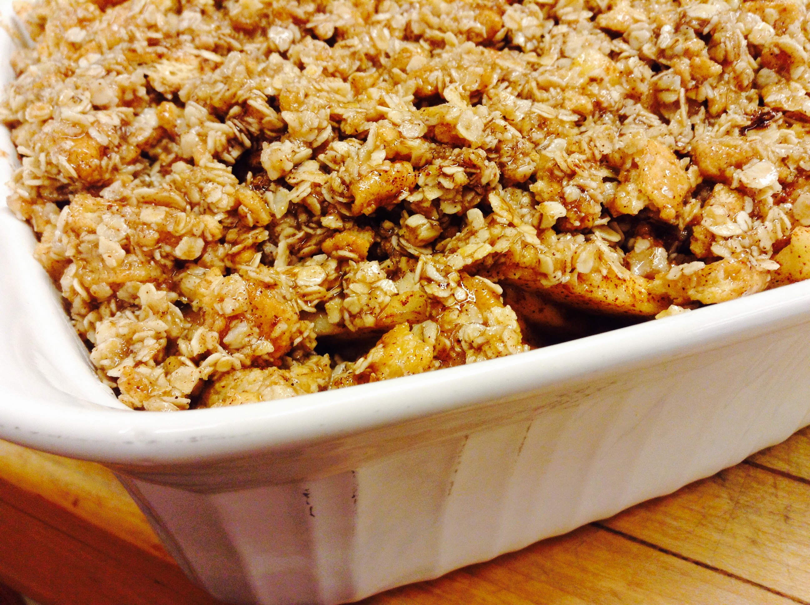 Graham Cracker Apple Crisp with Homemade Salted Caramel Sauce Recipes