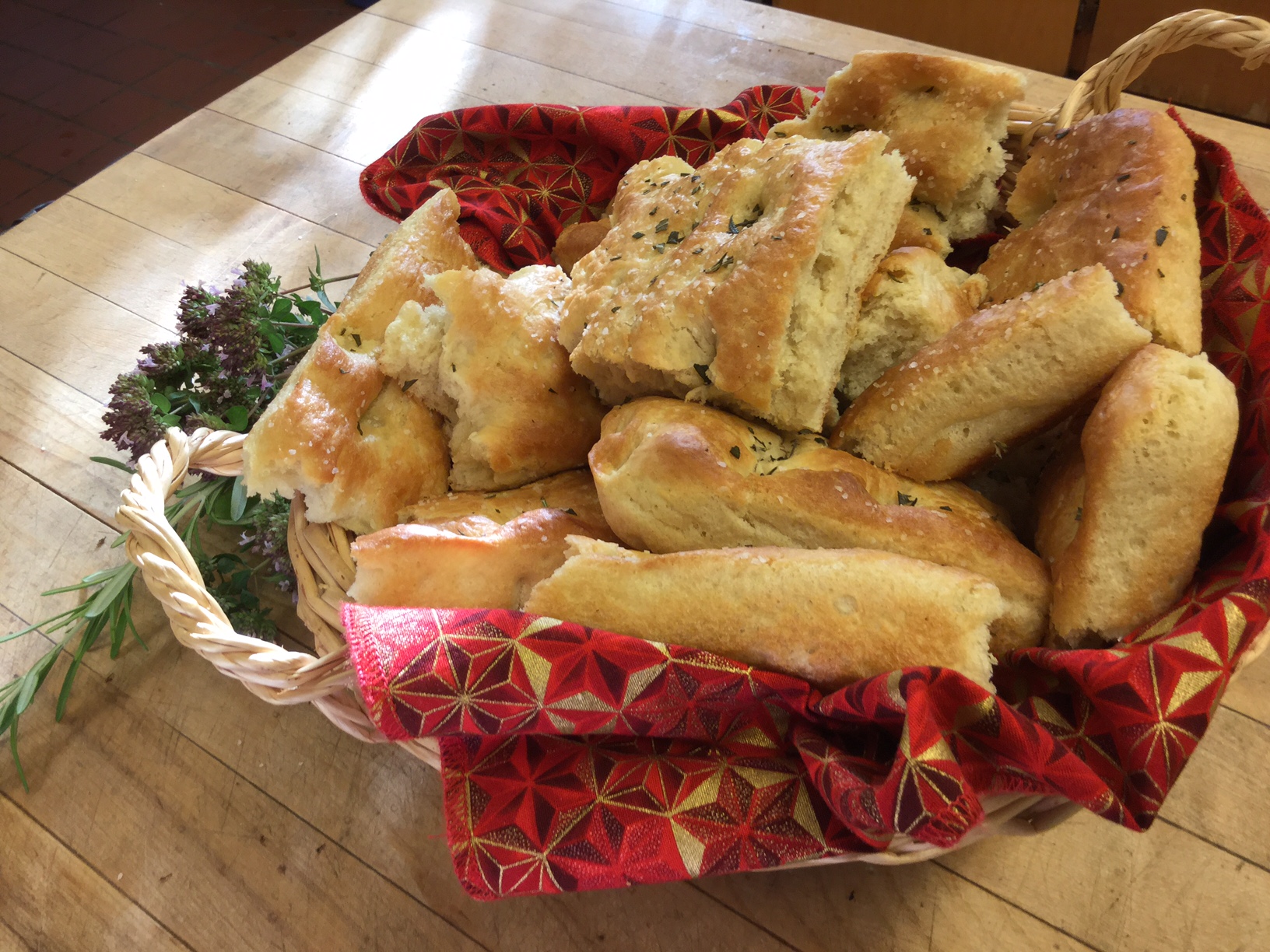 Garden Herb Focaccia Bread Recipes from a Monastery Kitchen