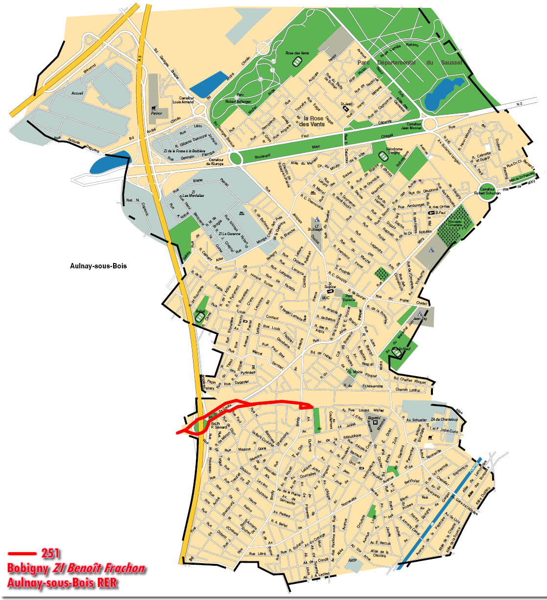 Plan de Bobigny Voyages Cartes