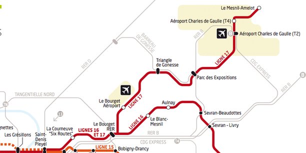 Plus de Terminal 4 CDG Express et ligne 17 toussent