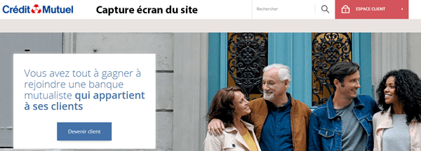 Connexion à votre Espace Client Crédit Mutuel