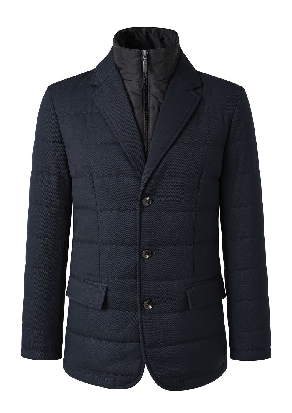 Quilted single breatsed blazer with interal gilet Moncrief