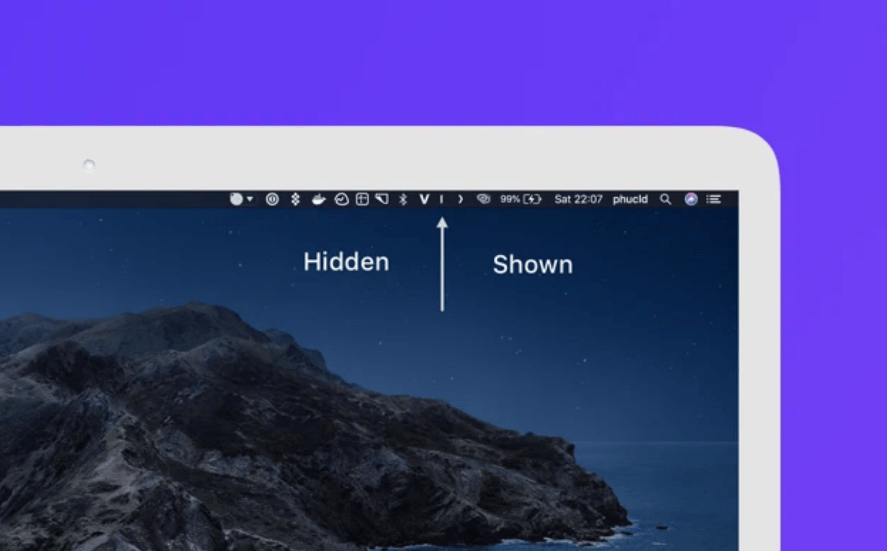 HIDDEN BAR gérez votre barre de menu sur MacOS Clement MONDARY