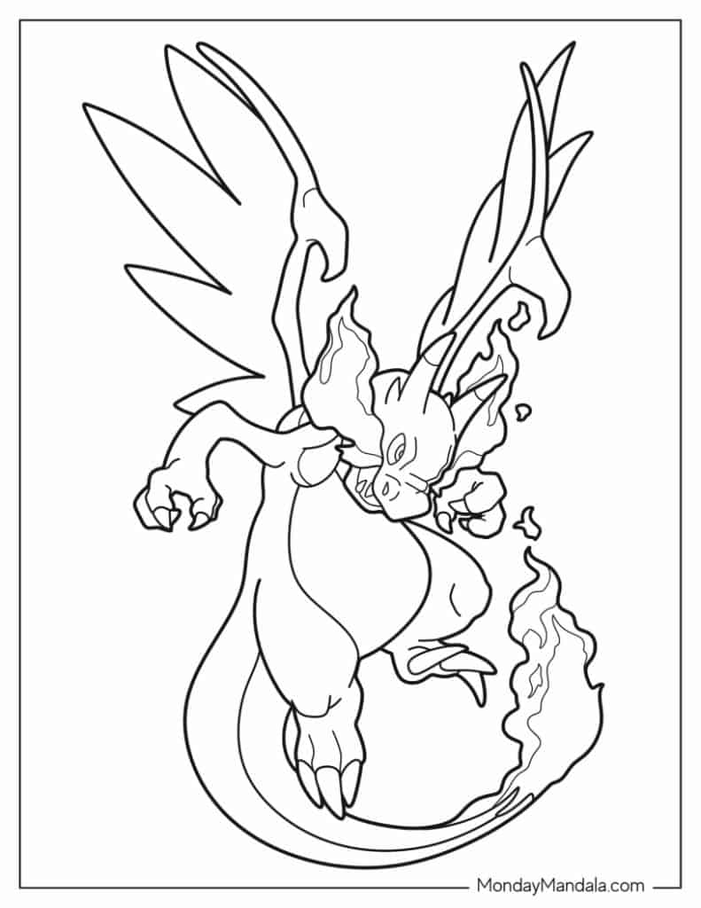 26 Charizard Coloring Pages (Free PDF Printables)