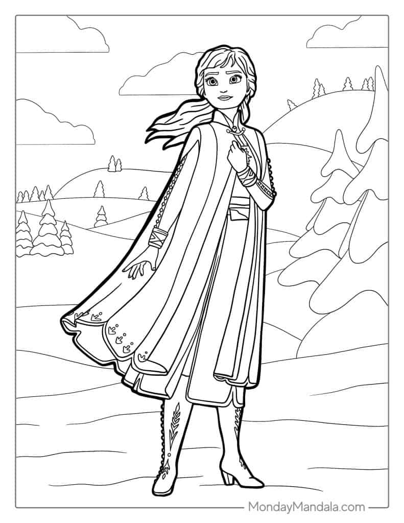Disney Frozen Character Coloring Pages
