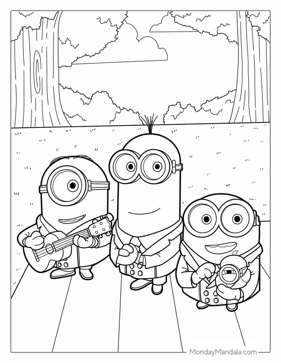 32 Minion Coloring Pages (Free PDF Printables)