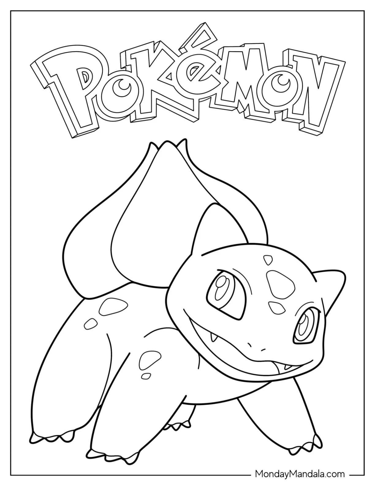 20 Bulbasaur Coloring Pages (Free PDF Printables)