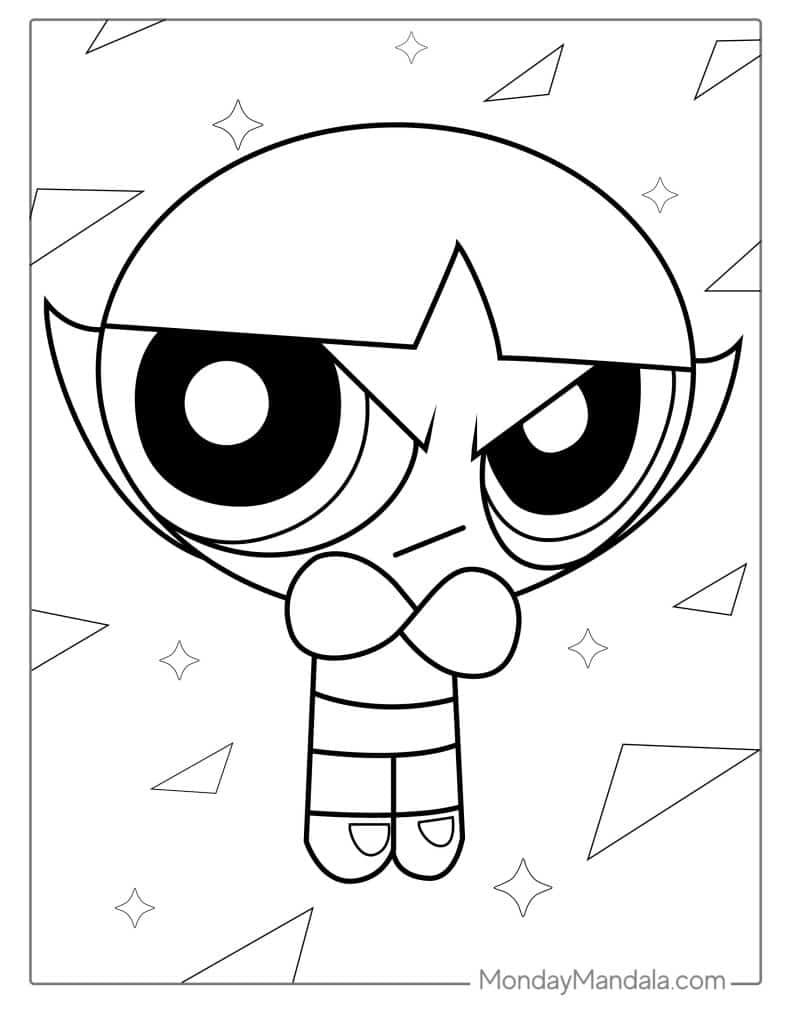Powerpuff Girls Z Coloring Pages Blossom