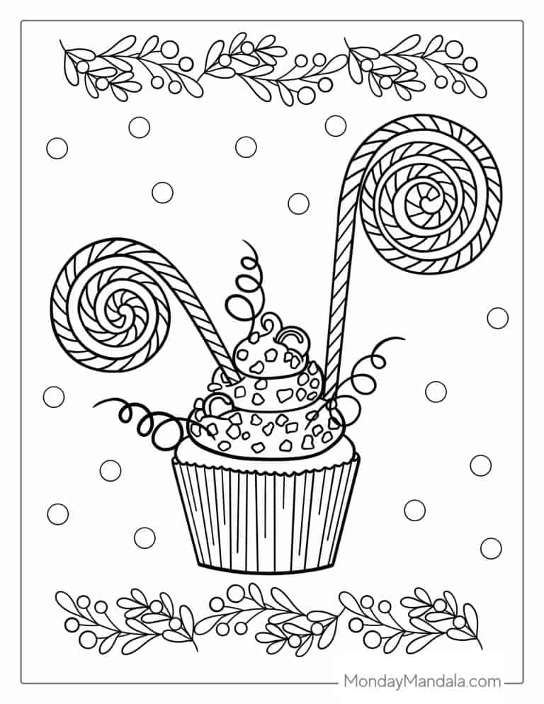 22 Candy Cane Coloring Pages (Free PDF Printables)