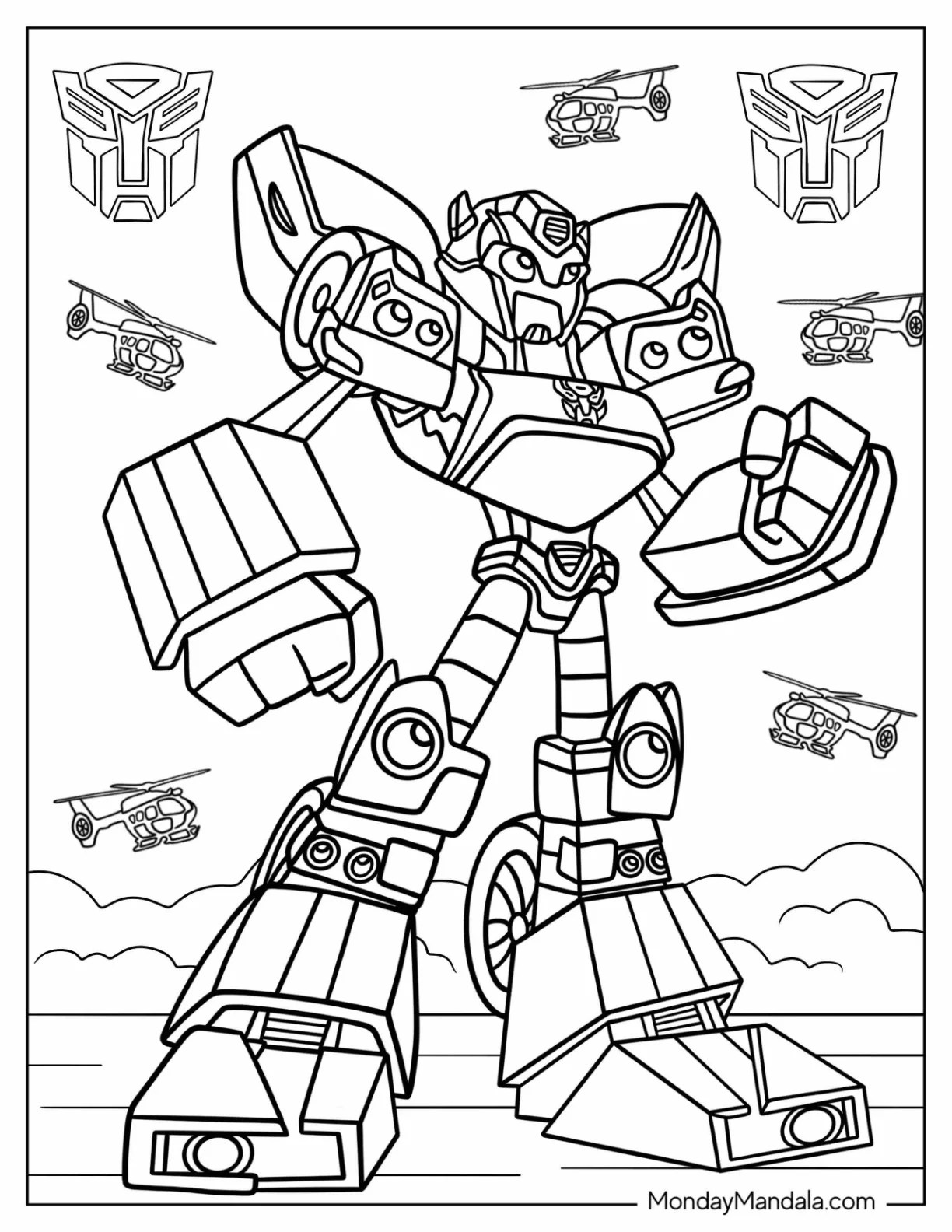 Rescue Bots Bumblebee Coloring Pages