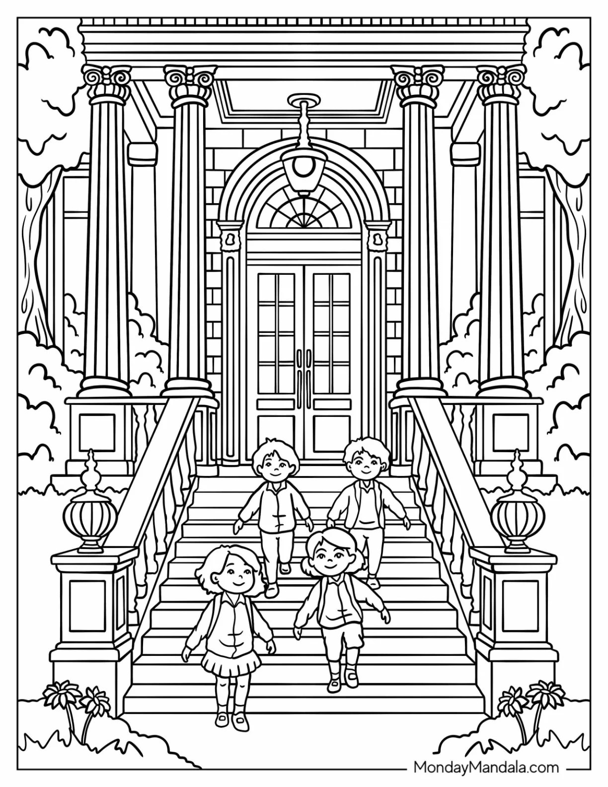 22 Library Coloring Pages (Free PDF Printables)