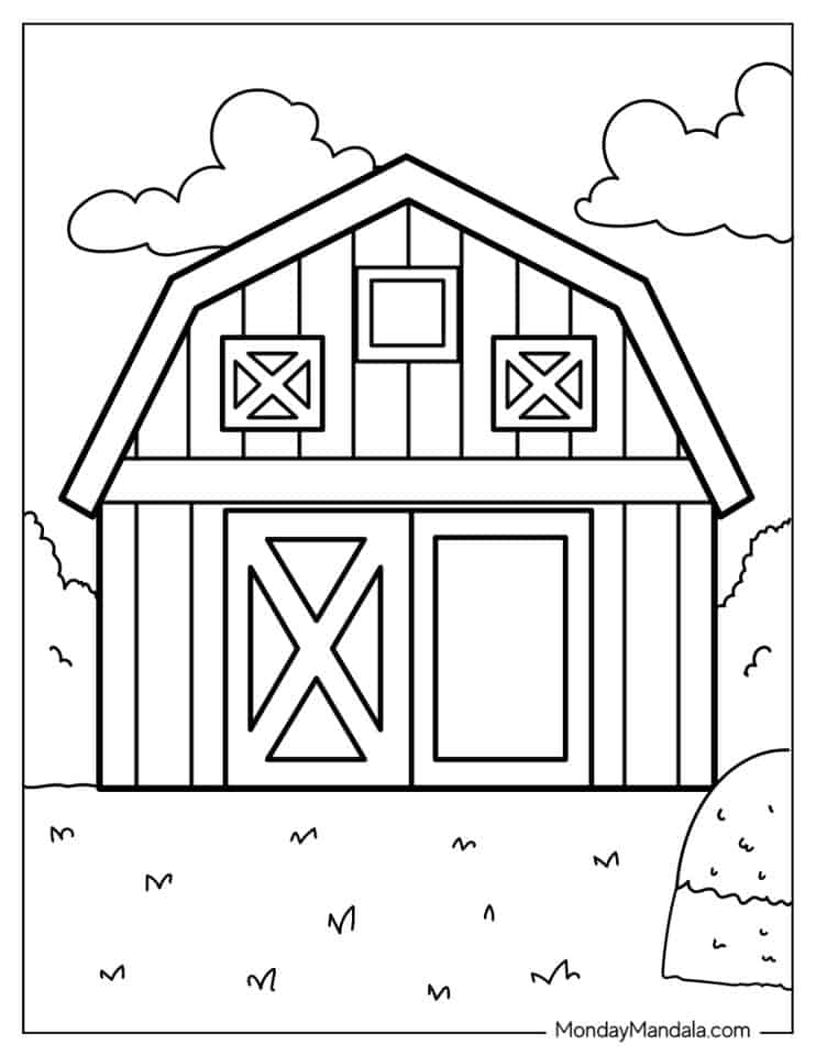 26 Farm Coloring Pages (Free PDF Printables)