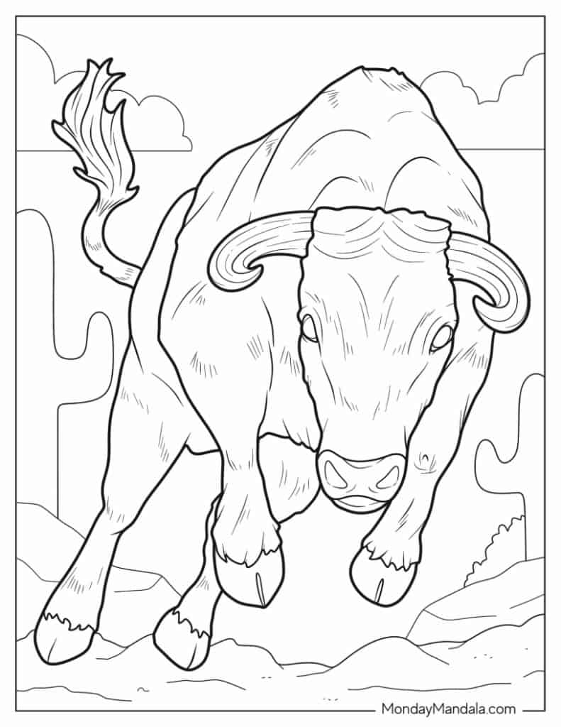 Red Bull Coloring Pages