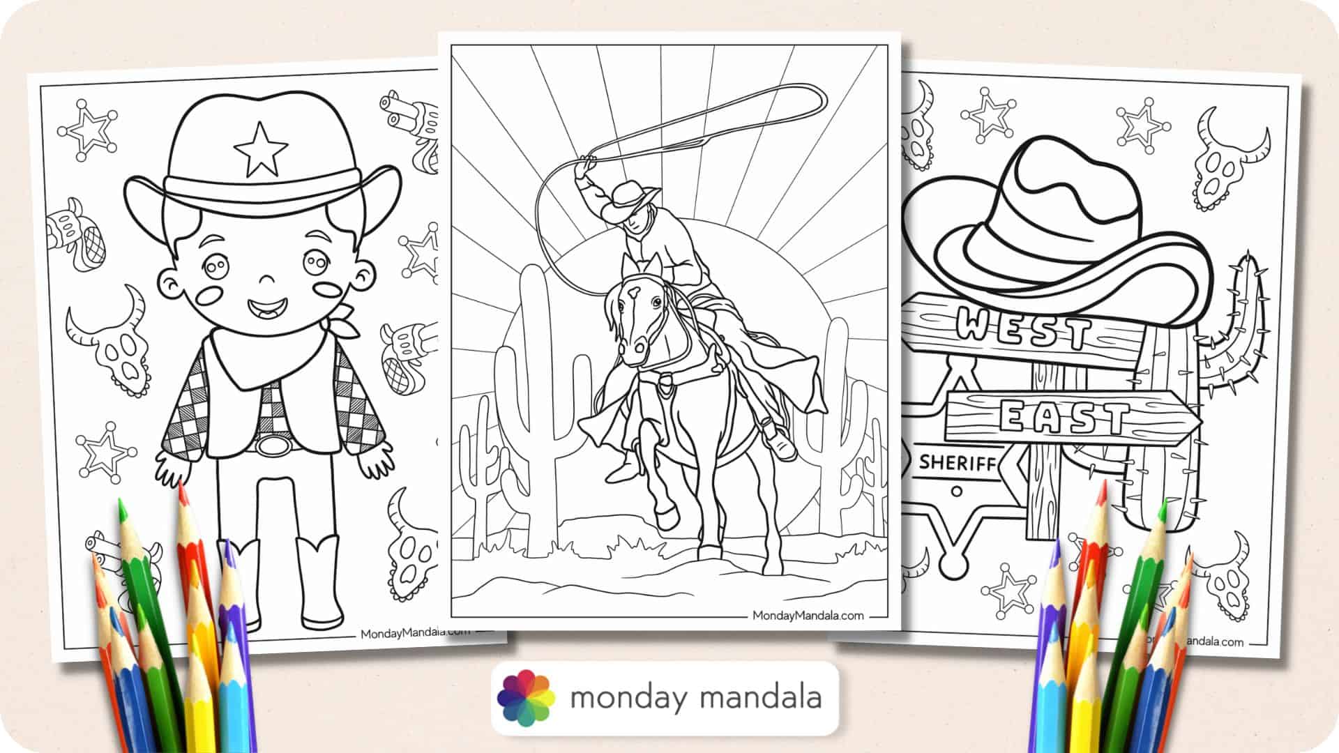 Free Printable Western Coloring Pages