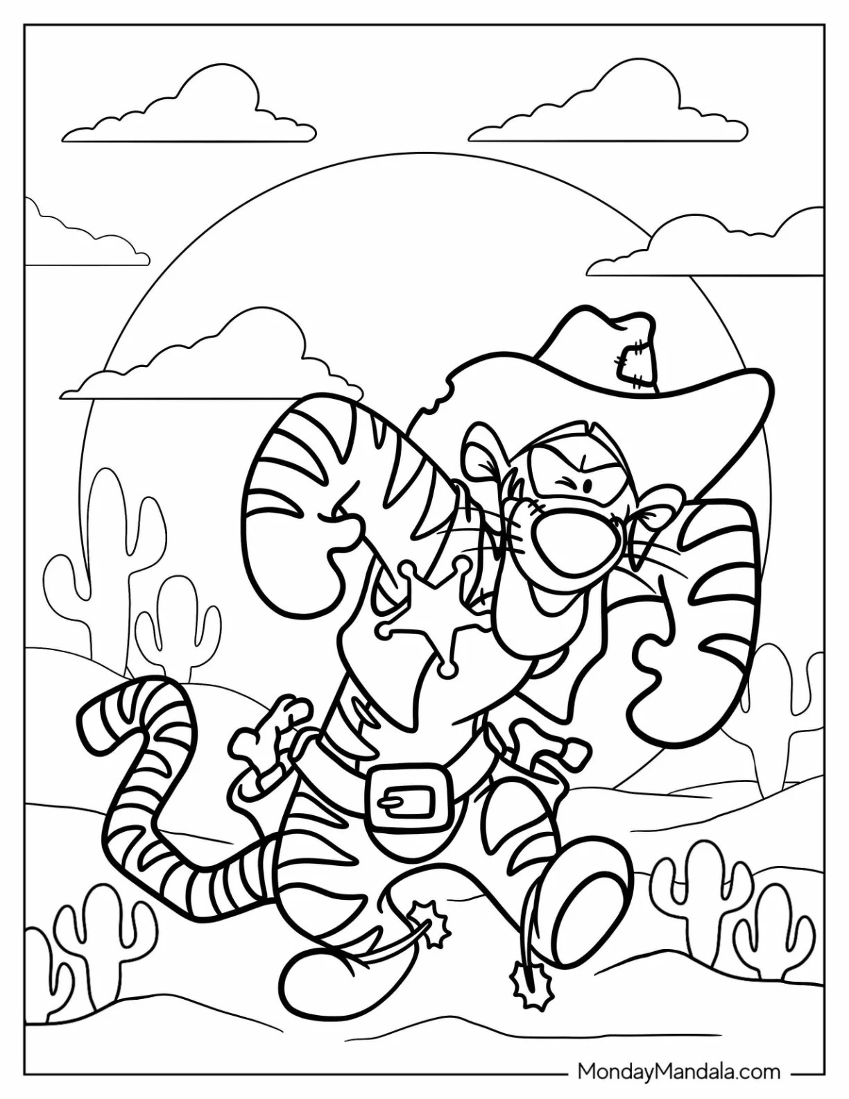 Tigger Halloween Coloring Pages