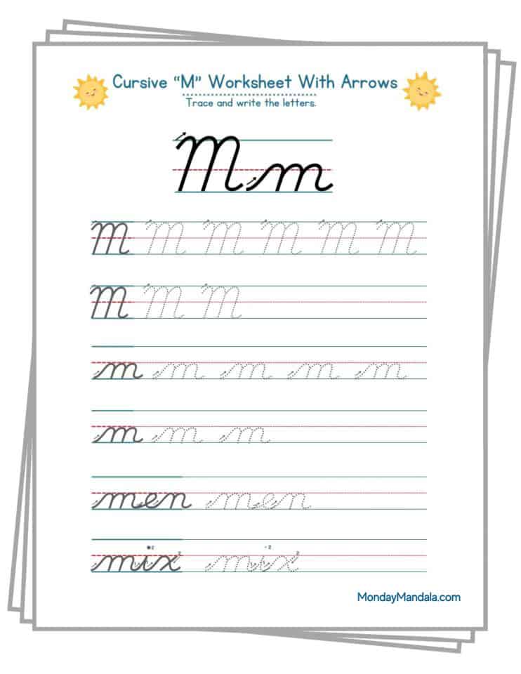 Cursive Uppercase M