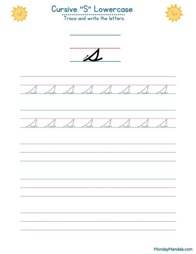 Cursive Letter Lowercase S