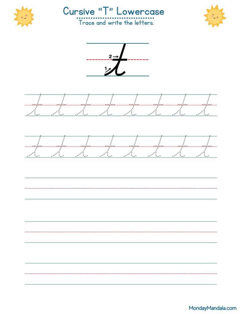 Cursive Lowercase T
