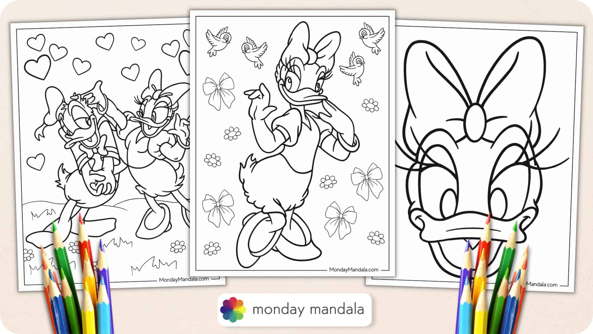 Duck Face Coloring Pages