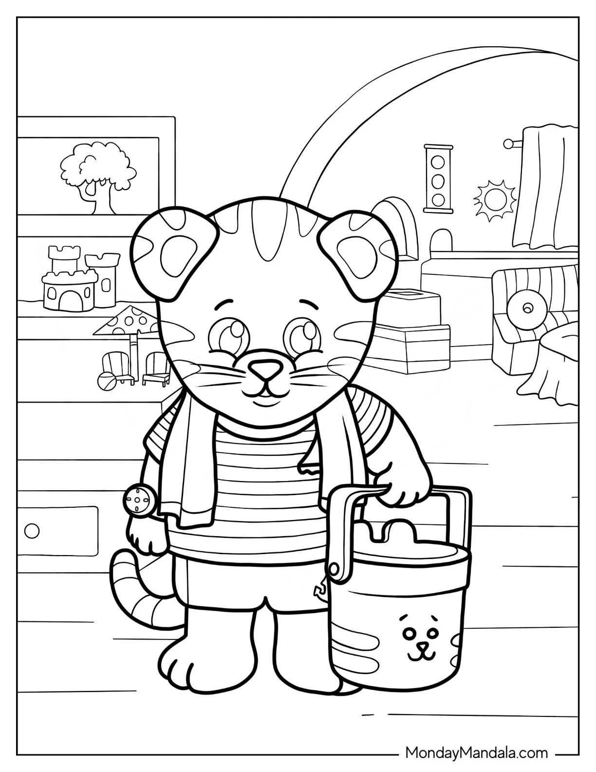 20 Daniel Tiger Coloring Pages (Free PDF Printables)
