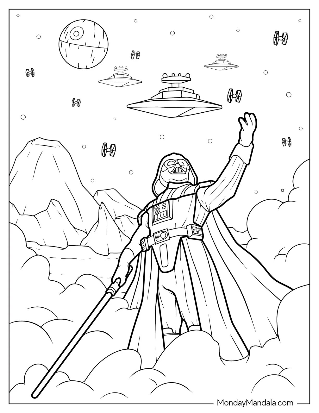 20 Darth Vader Coloring Pages (Free PDF Printables)
