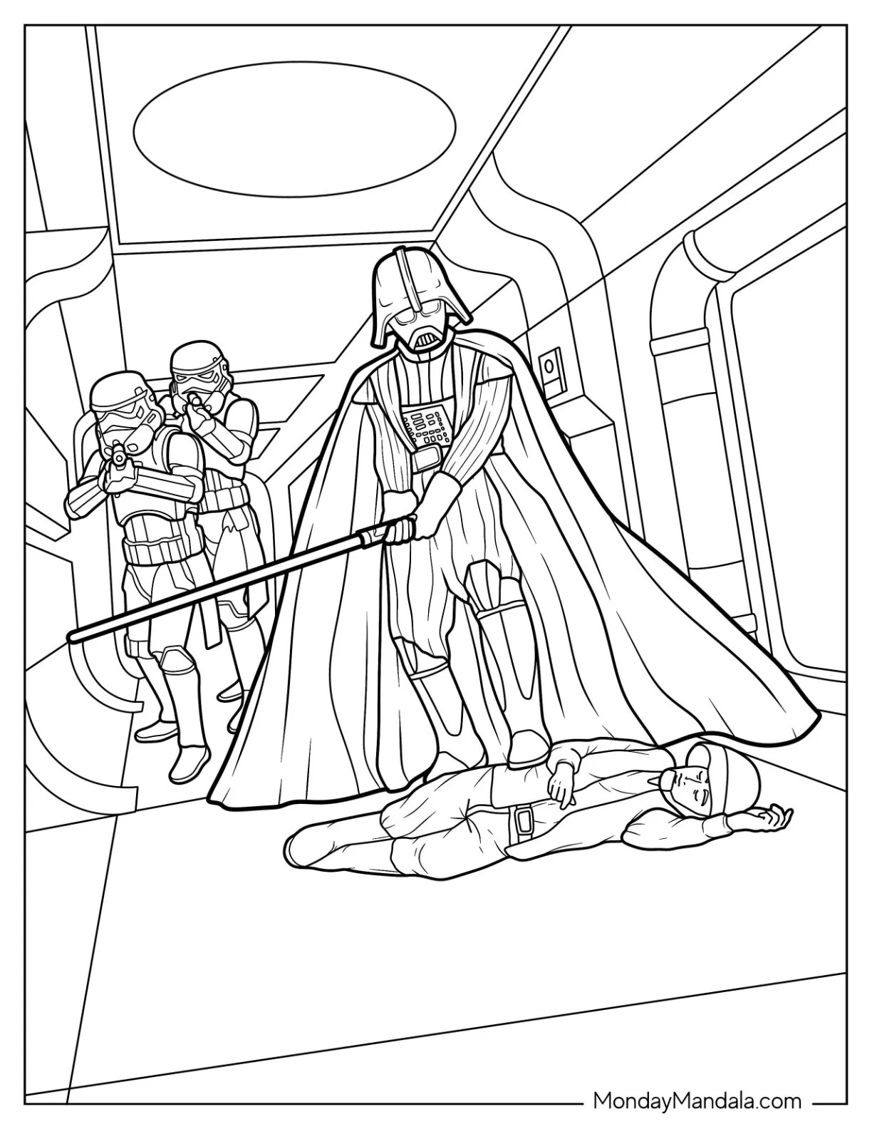 20 Darth Vader Coloring Pages (Free PDF Printables)