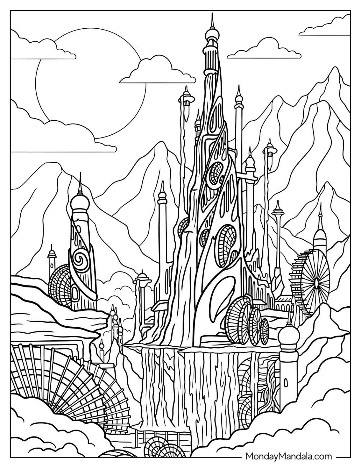 20 Fantasy Coloring Pages (Free PDF Printables)