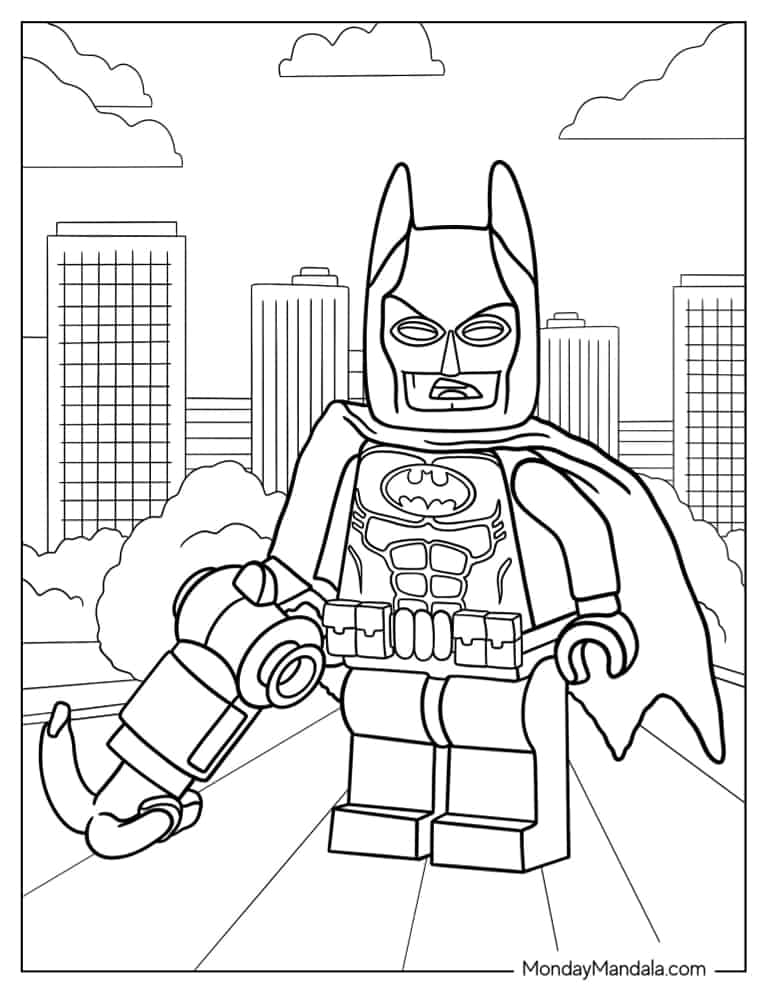 Batman Coloring Book Pages