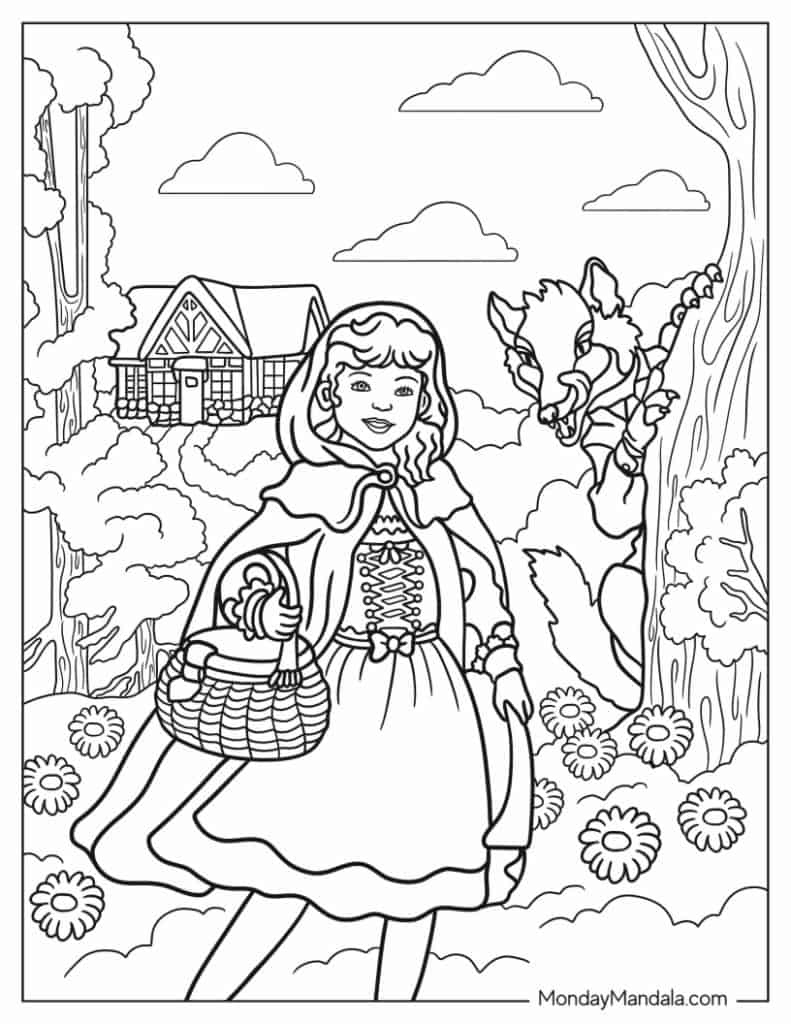 Little Red Riding Hood Coloring Page