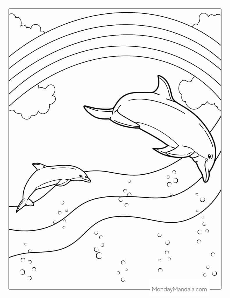Dolphin Coloring Pages
