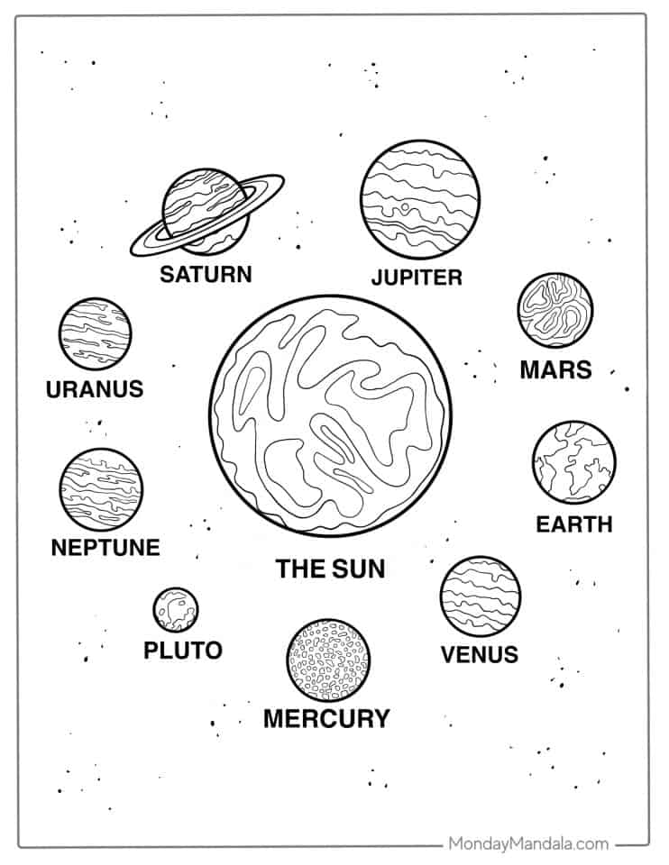 20 Earth Coloring Pages (Free PDF Printables