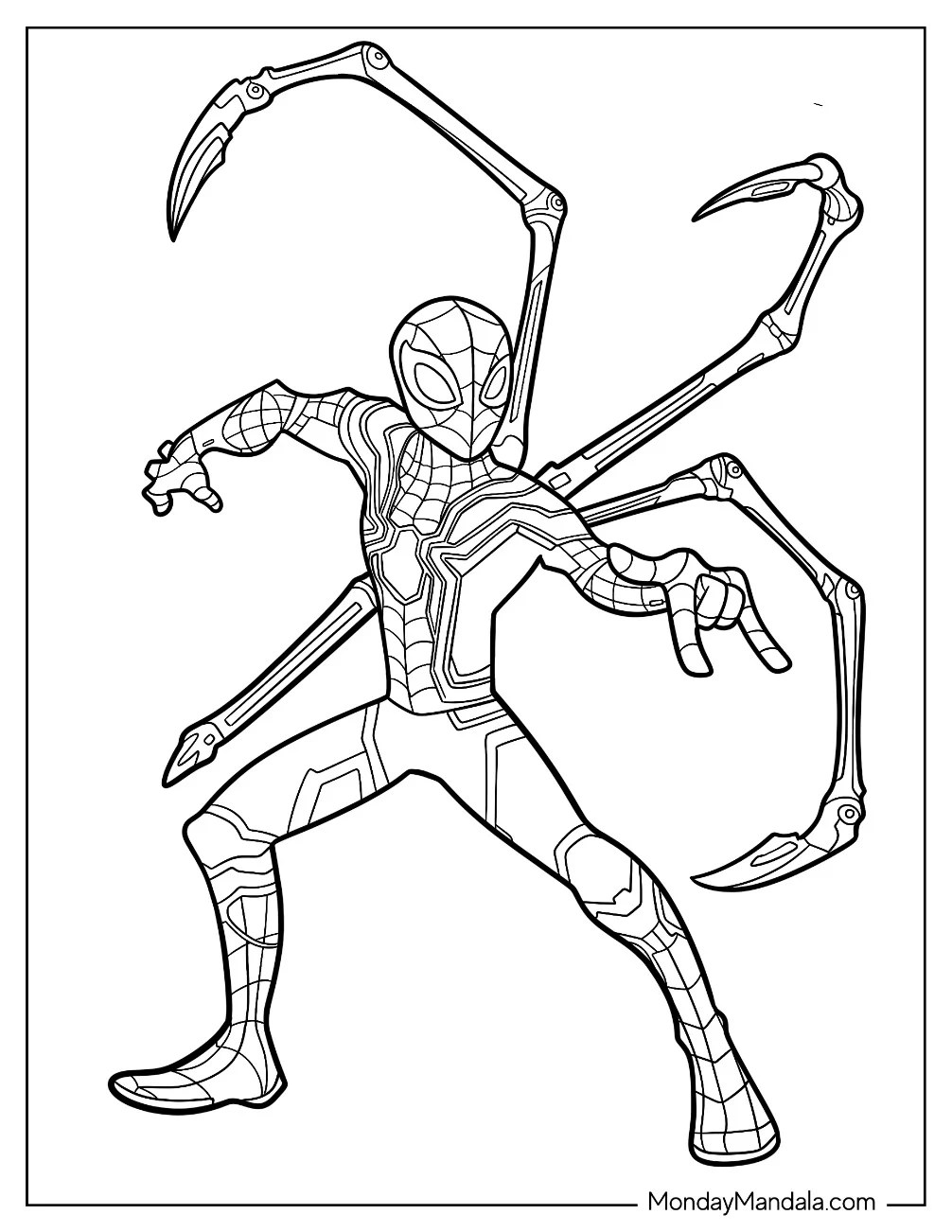 20 Iron Spider Coloring Pages (Free PDF Printables)