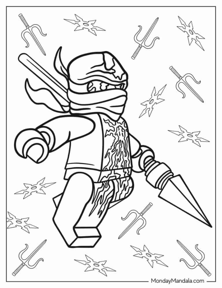 20 Lego Ninjago Coloring Pages (Free PDF Printables)