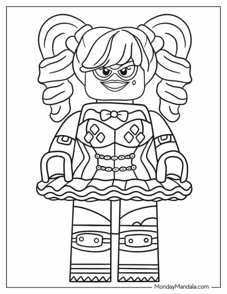 20 Harley Quinn Coloring Pages (Free PDF Printables)