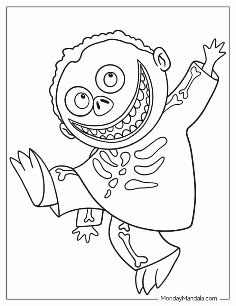 Nightmare Before Christmas Coloring Page