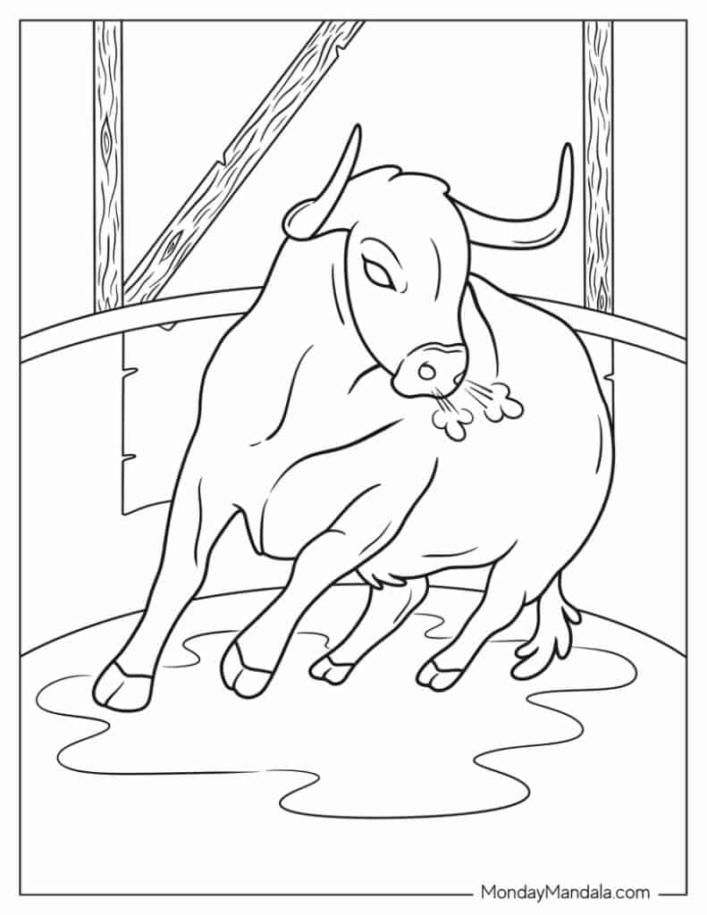 Red Bull Coloring Pages