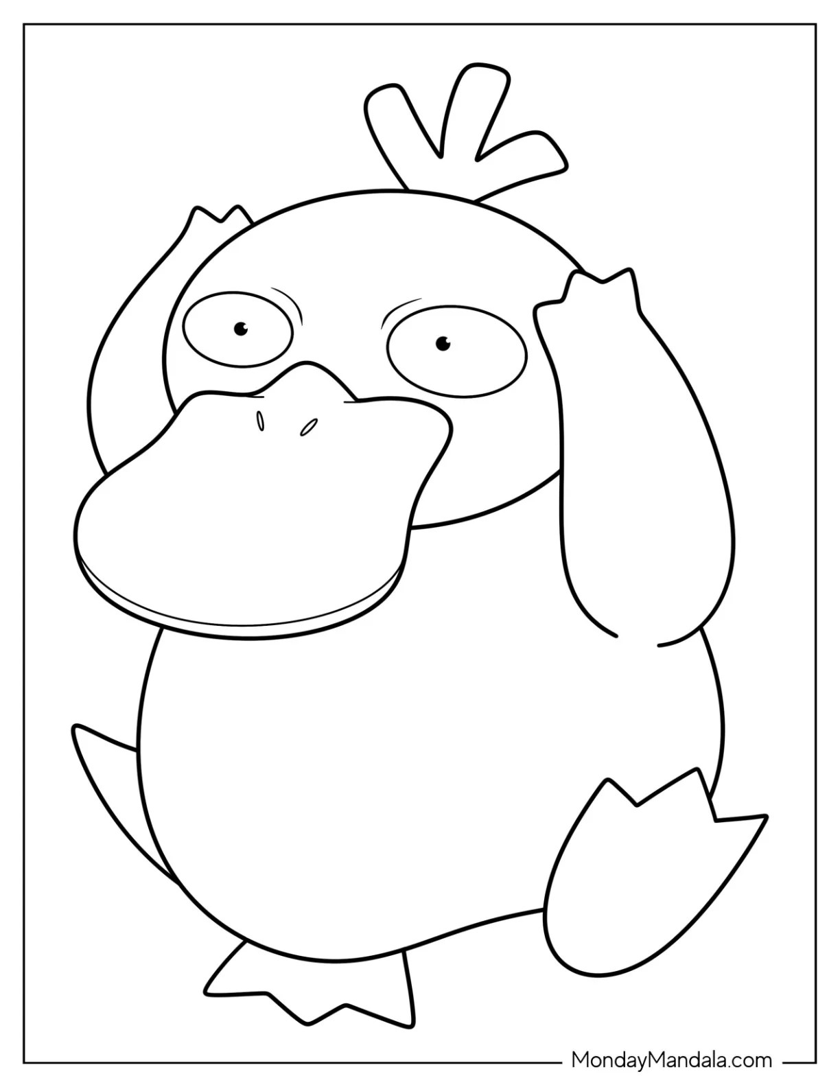 20 Psyduck Coloring Pages (Free PDF Printables)