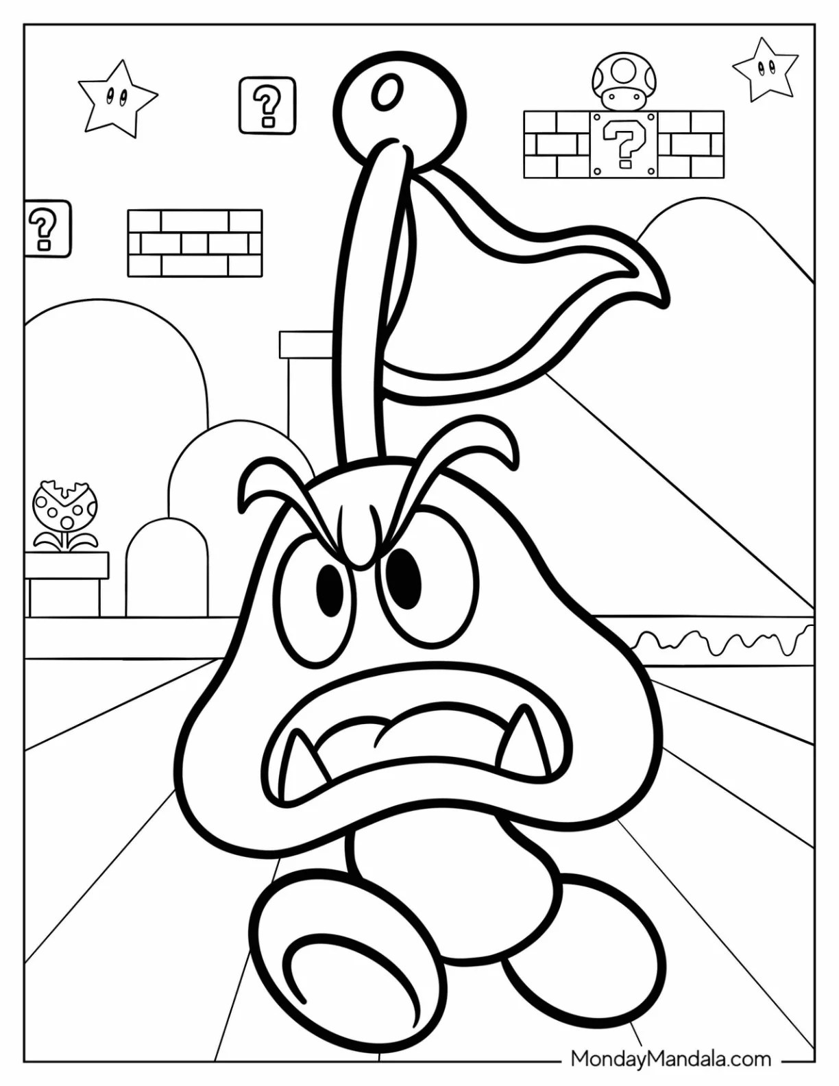 20 Goomba Coloring Pages (Free PDF Printables)