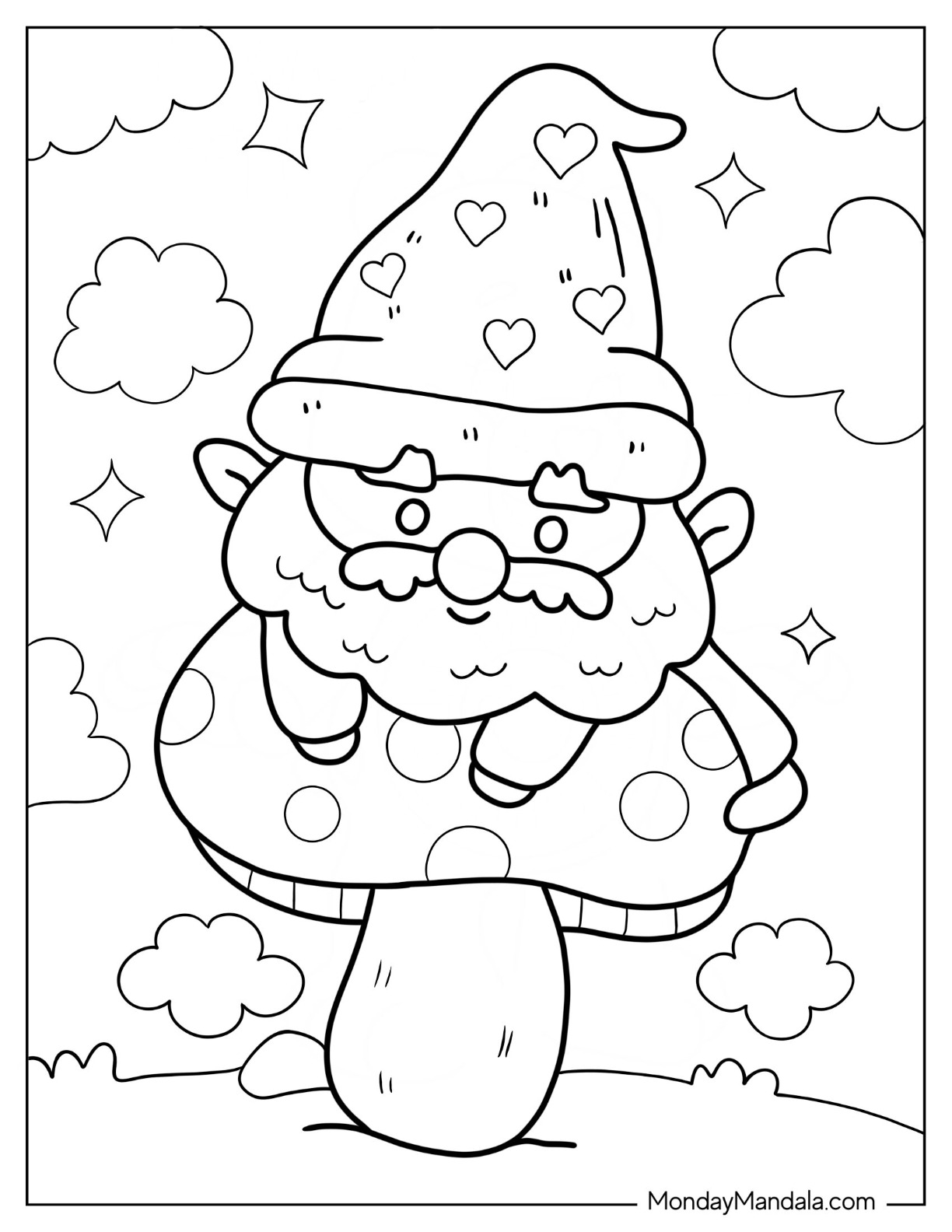 20 Gnome Coloring Pages (Free PDF Printables)