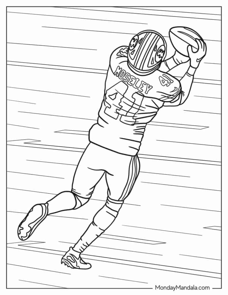 printable coloring pages free football Nfl american football clubs logos
