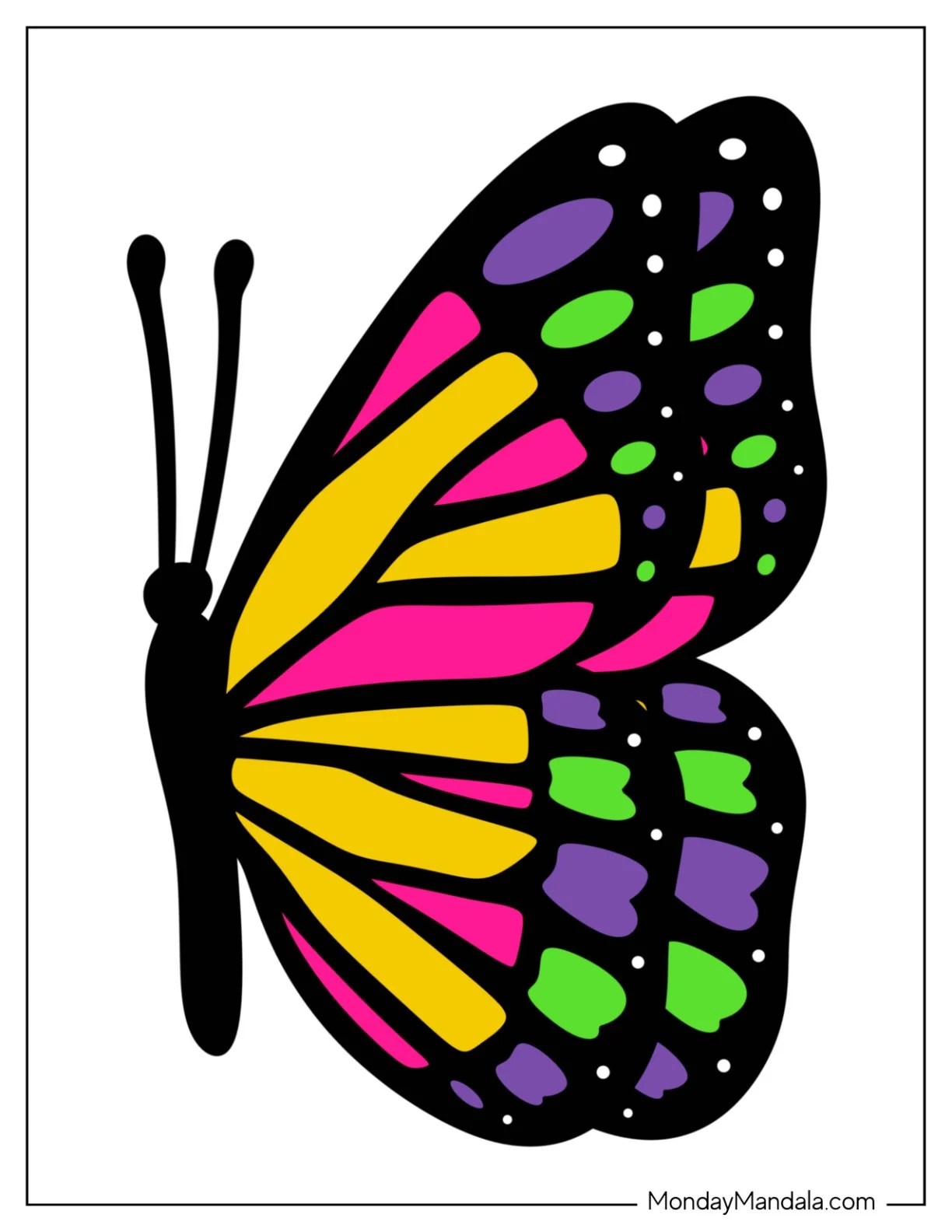 40 Butterfly Templates (Free PDF Printables)