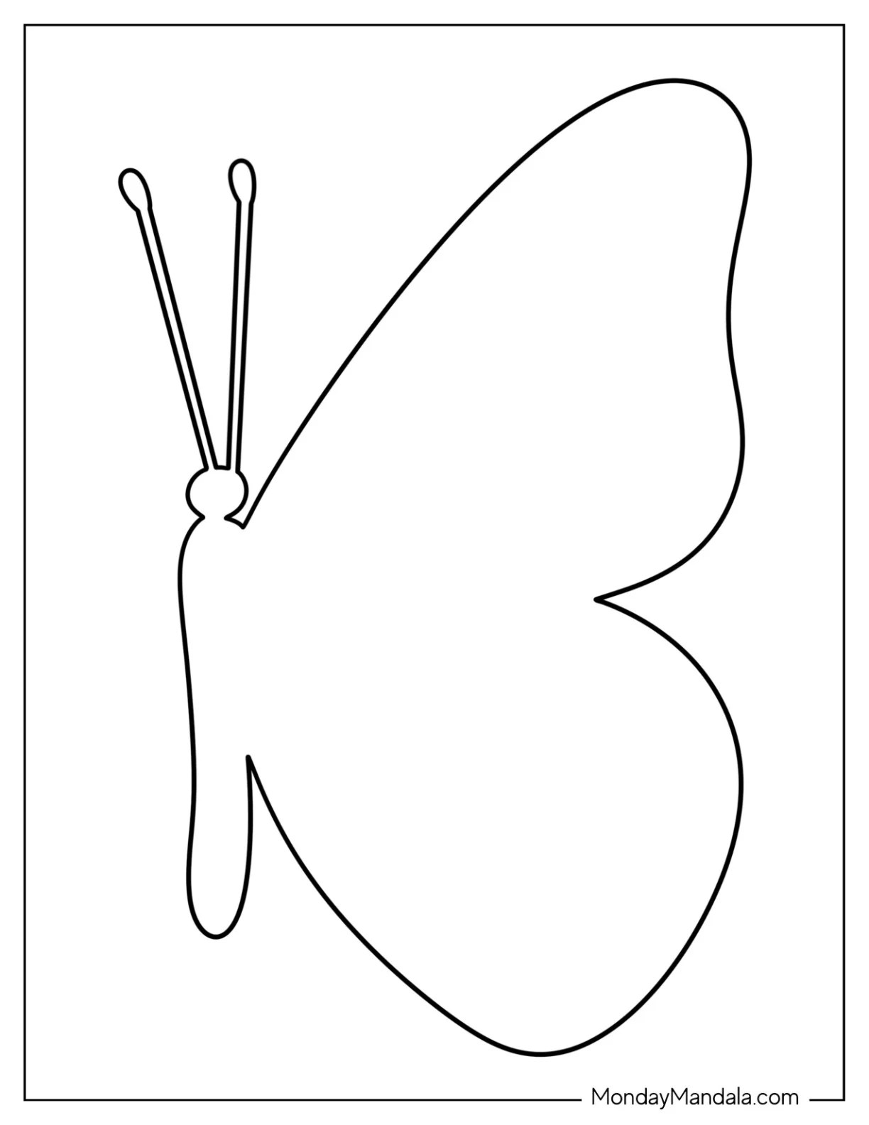 40 Butterfly Templates (Free PDF Printables)