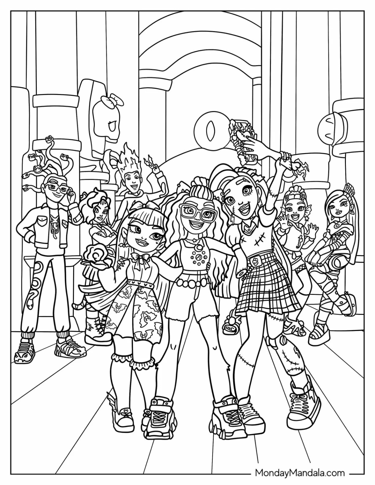 Coloring Pages For Girls Monster High
