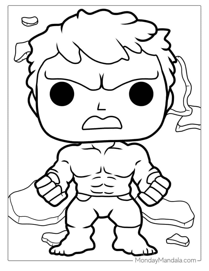 52 Hulk Coloring Pages (Free PDF Printables)
