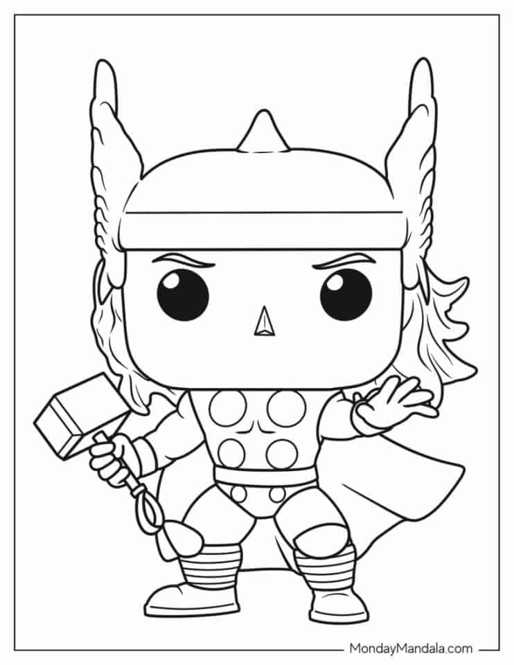 24 Thor Coloring Pages (Free PDF Printables)