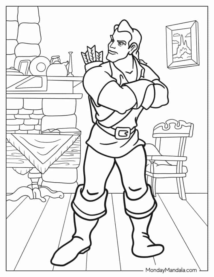 26 Beauty And The Beast Coloring Pages (Free PDF Printables)
