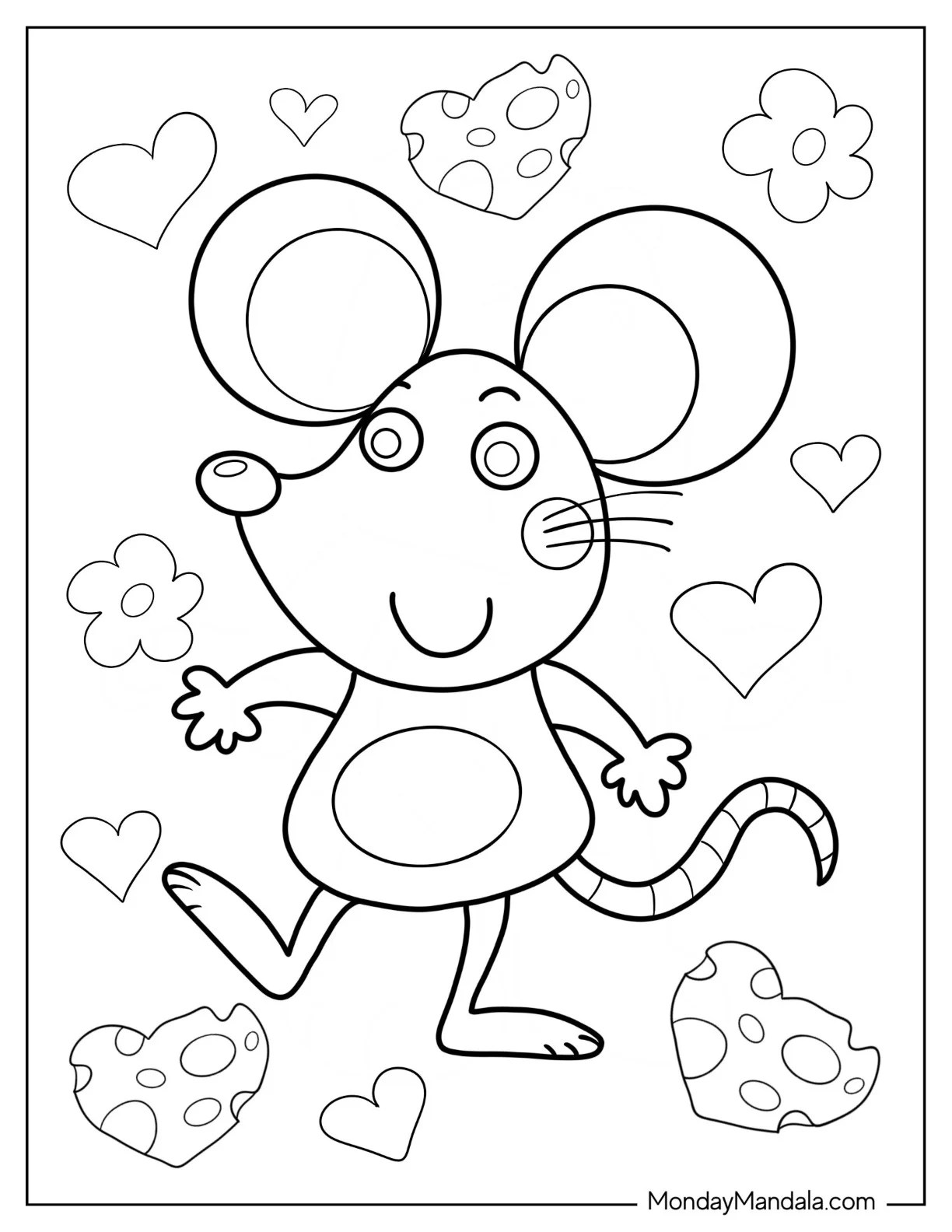 20 Mouse Coloring Pages (Free PDF Printables)
