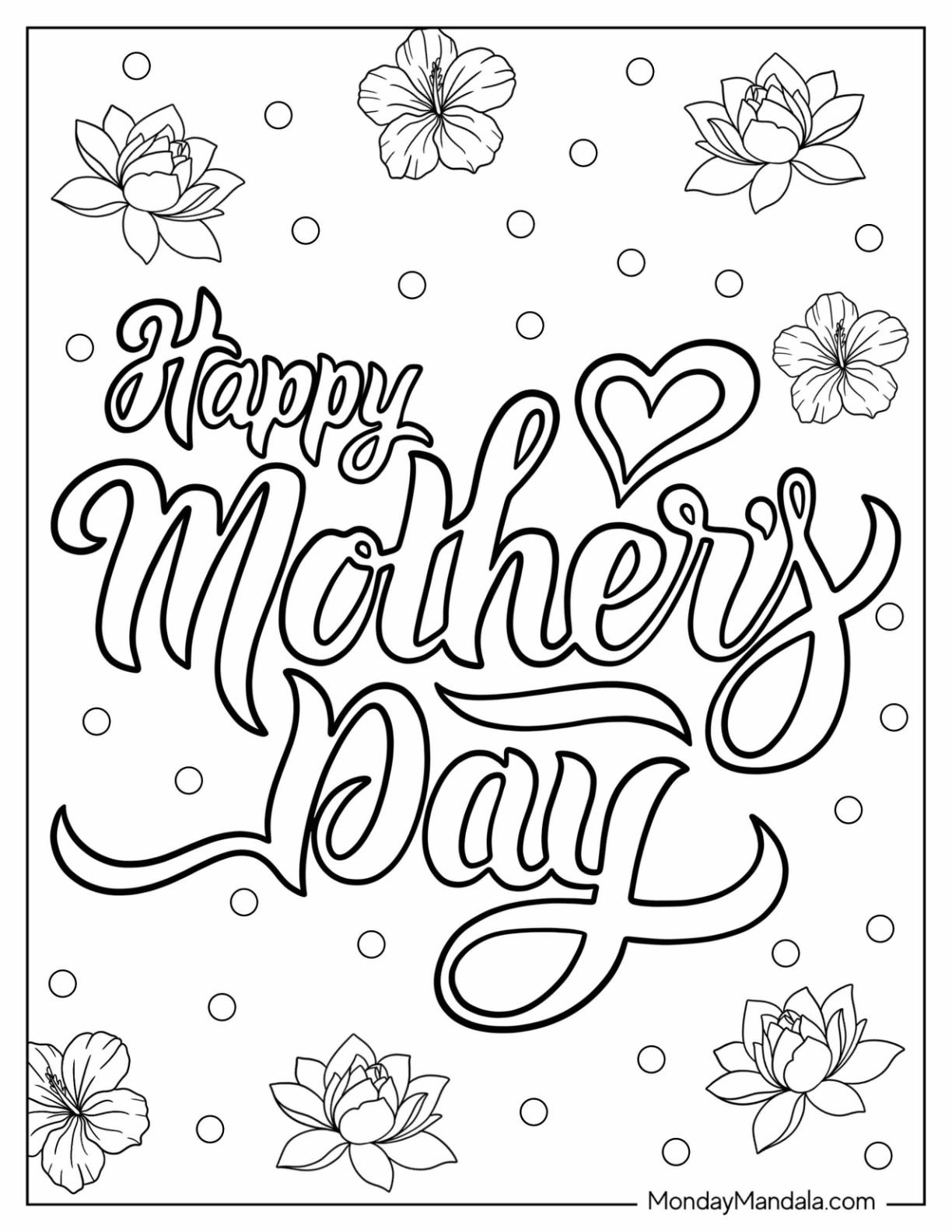 20 Mother's Day Coloring Pages (Free PDF Printables)