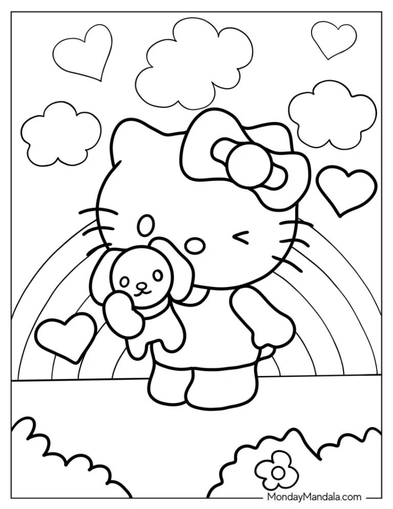 68 Hello Kitty Coloring Pages (Free PDF Printables)